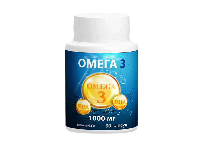 Омега-3 капсули 1000 мг під ВТМ
