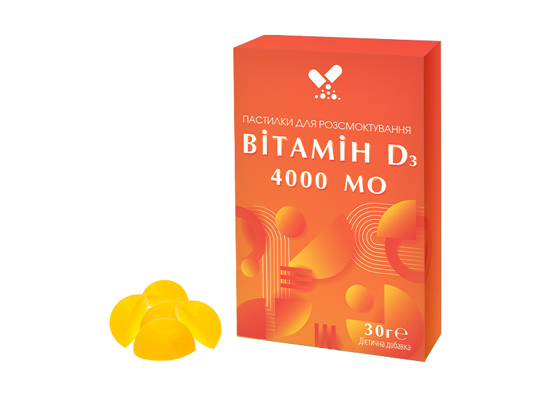 Пастилки з вітаміном D3 4000 МО img-1