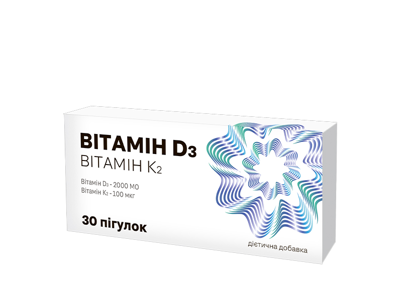 Комплекс витаминов D3 та К2, таблетки img-2